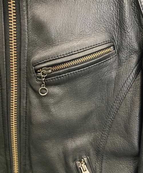 JACKROSE（ジャックローズ）JACKROSE (ジャックローズ) レザージャケット ブラック サイズ:2の古着・服飾アイテム