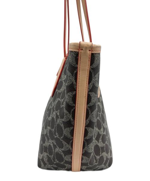 COACH（コーチ）COACH (コーチ) トートバッグ ライトピンク×ブラウンの古着・服飾アイテム