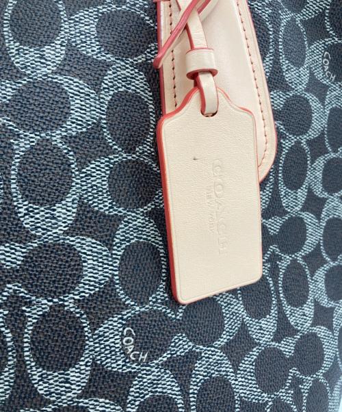 COACH（コーチ）COACH (コーチ) トートバッグ ライトピンク×ブラウンの古着・服飾アイテム