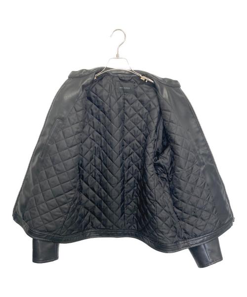 nano・universe（ナノ・ユニバース）nano・universe (ナノ・ユニバース) フェイクレザージャケット ブラック サイズ:Mの古着・服飾アイテム