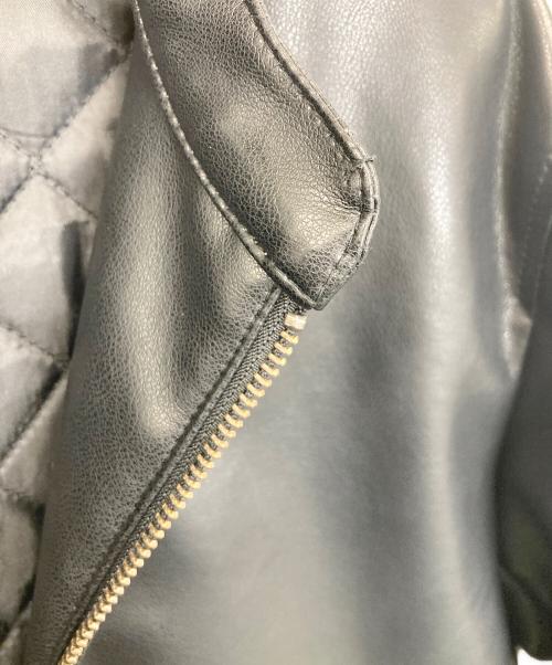 nano・universe（ナノ・ユニバース）nano・universe (ナノ・ユニバース) フェイクレザージャケット ブラック サイズ:Mの古着・服飾アイテム