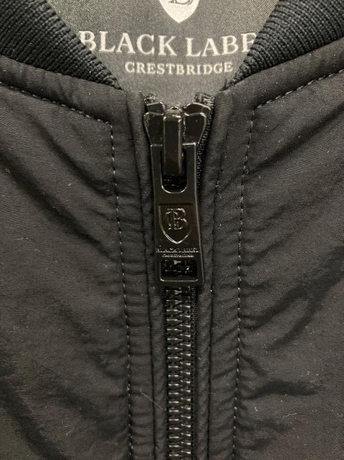 BLACK LABEL CRESTBRIDGE（ブラックレーベル クレストブリッジ）BLACK LABEL CRESTBRIDGE (ブラックレーベル クレストブリッジ) ジップパーカー ブラック サイズ:Mの古着・服飾アイテム