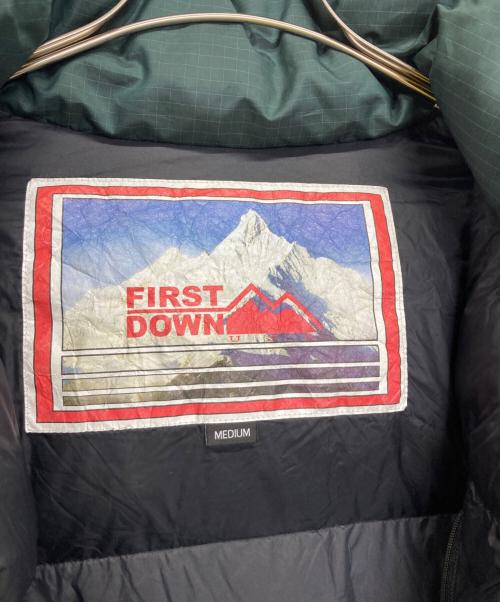FIRST DOWN（ファーストダウン）FIRST DOWN (ファーストダウン) ダウンジャケット グリーン サイズ:Mの古着・服飾アイテム