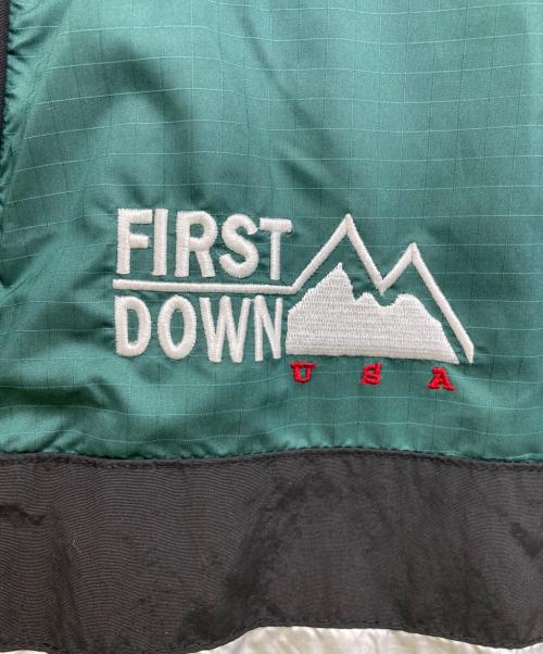 FIRST DOWN（ファーストダウン）FIRST DOWN (ファーストダウン) ダウンジャケット グリーン サイズ:Mの古着・服飾アイテム