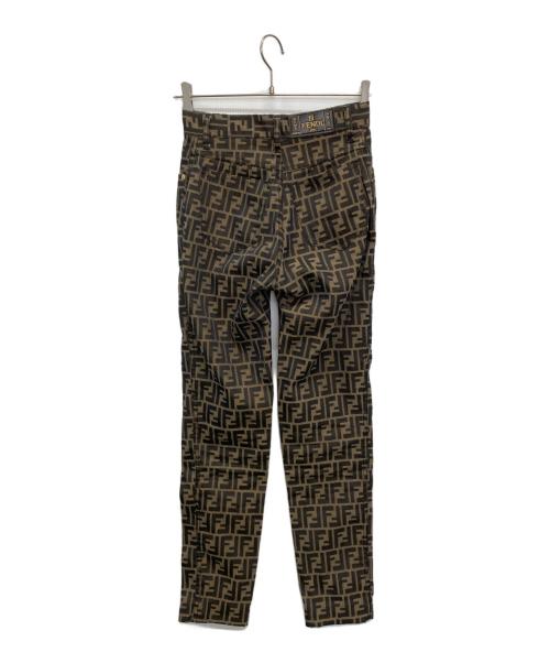 FENDI（フェンディ）FENDI (フェンディ) デニムパンツ ブラウン サイズ:SIZE W26の古着・服飾アイテム