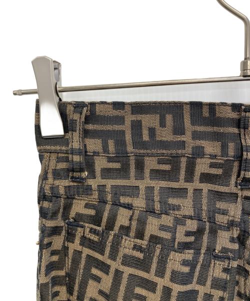 FENDI（フェンディ）FENDI (フェンディ) デニムパンツ ブラウン サイズ:SIZE W26の古着・服飾アイテム