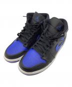 NIKEナイキ）の古着「ミッドカットスニーカー」｜BLACK/HYPER ROYAL-WH