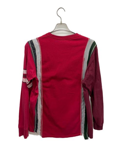 Rebuild by Needles（リビルドバイニードルス）Rebuild by Needles (リビルドバイニードルス) 長袖カットソー レッド サイズ:Lの古着・服飾アイテム