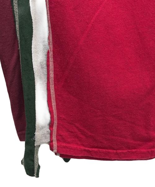 Rebuild by Needles（リビルドバイニードルス）Rebuild by Needles (リビルドバイニードルス) 長袖カットソー レッド サイズ:Lの古着・服飾アイテム