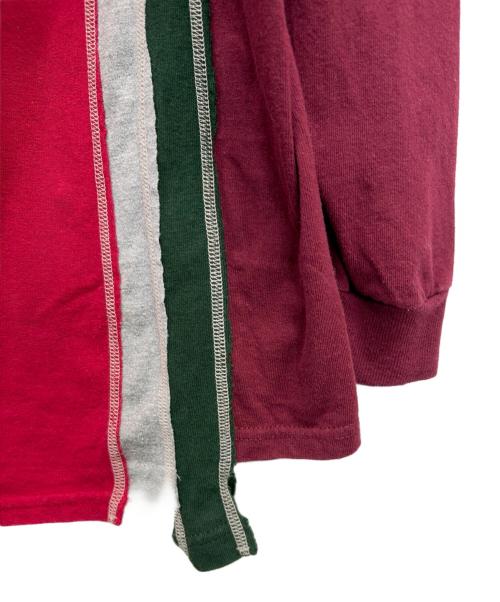 Rebuild by Needles（リビルドバイニードルス）Rebuild by Needles (リビルドバイニードルス) 長袖カットソー レッド サイズ:Lの古着・服飾アイテム