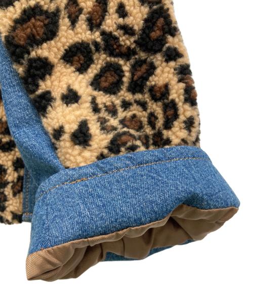 RNA MEDIA（アールエヌエーメディア）RNA MEDIA (アールエヌエーメディア) 中綿ジャケット ブルー×ブラウン サイズ:Mの古着・服飾アイテム