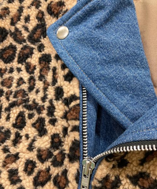 RNA MEDIA（アールエヌエーメディア）RNA MEDIA (アールエヌエーメディア) 中綿ジャケット ブルー×ブラウン サイズ:Mの古着・服飾アイテム