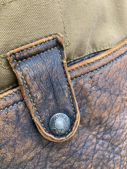 AVIREX（アヴィレックス）AVIREX (アヴィレックス) フライトジャケット ブラウン サイズ:Sの古着・服飾アイテム