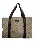 GUCCIグッチ）の古着「トートバッグ」｜ブラウン×ベージュ