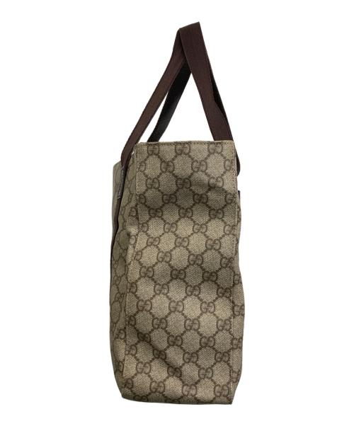 GUCCI（グッチ）GUCCI (グッチ) トートバッグ ブラウン×ベージュの古着・服飾アイテム