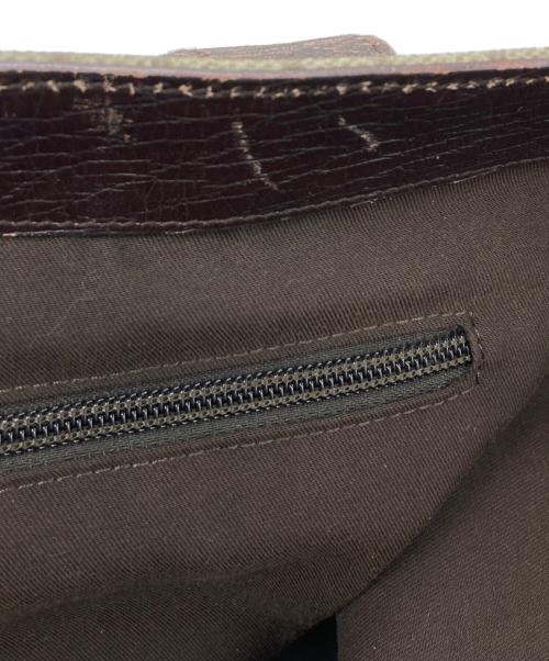 GUCCI（グッチ）GUCCI (グッチ) トートバッグ ブラウン×ベージュの古着・服飾アイテム