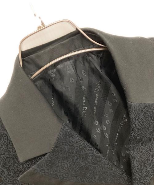 DOLCE & GABBANA（ドルチェ＆ガッバーナ）DOLCE & GABBANA (ドルチェ＆ガッバーナ) テーラードジャケット ブラック サイズ:SIZE48の古着・服飾アイテム