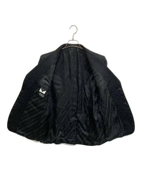 DOLCE & GABBANA（ドルチェ＆ガッバーナ）DOLCE & GABBANA (ドルチェ＆ガッバーナ) テーラードジャケット ブラック サイズ:SIZE48の古着・服飾アイテム