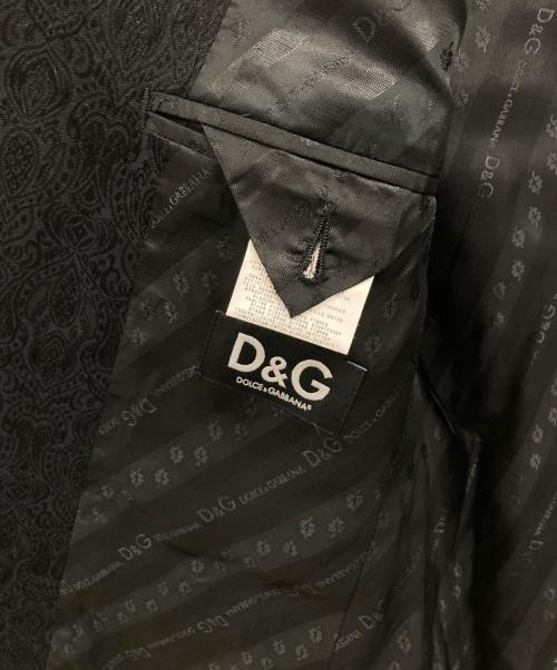DOLCE & GABBANA（ドルチェ＆ガッバーナ）DOLCE & GABBANA (ドルチェ＆ガッバーナ) テーラードジャケット ブラック サイズ:SIZE48の古着・服飾アイテム