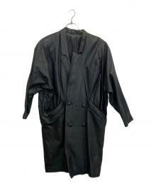 KENNES（ケネス）の古着「レザーテーラードジャケット」｜ブラック