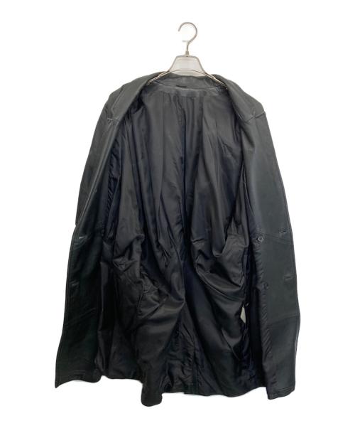 KENNES（ケネス）KENNES (ケネス) レザーテーラードジャケット ブラック サイズ:38の古着・服飾アイテム