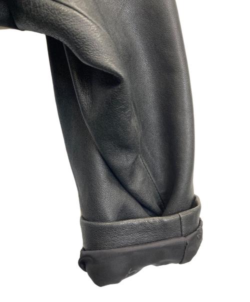 KENNES（ケネス）KENNES (ケネス) レザーテーラードジャケット ブラック サイズ:38の古着・服飾アイテム