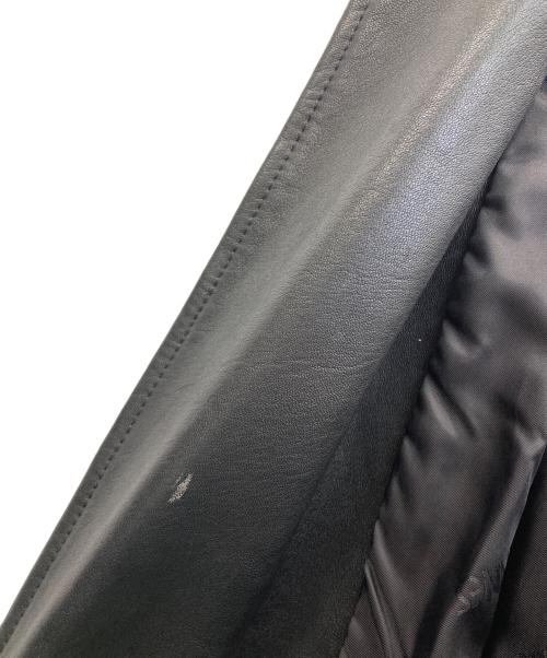 KENNES（ケネス）KENNES (ケネス) レザーテーラードジャケット ブラック サイズ:38の古着・服飾アイテム