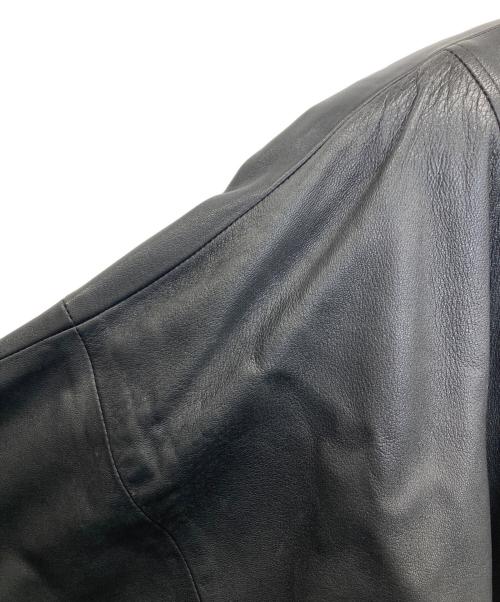 KENNES（ケネス）KENNES (ケネス) レザーテーラードジャケット ブラック サイズ:38の古着・服飾アイテム