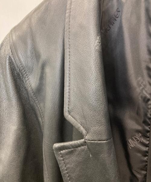 KENNES（ケネス）KENNES (ケネス) レザーテーラードジャケット ブラック サイズ:38の古着・服飾アイテム