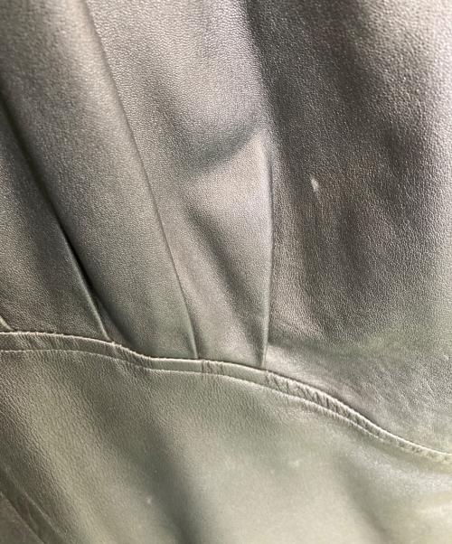 KENNES（ケネス）KENNES (ケネス) レザーテーラードジャケット ブラック サイズ:38の古着・服飾アイテム