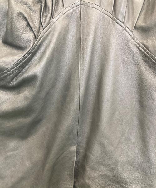 KENNES（ケネス）KENNES (ケネス) レザーテーラードジャケット ブラック サイズ:38の古着・服飾アイテム