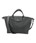 LONGCHAMPロンシャン）の古着「ル プリアージュ ネオ トートバッグ」｜チャコールグレー