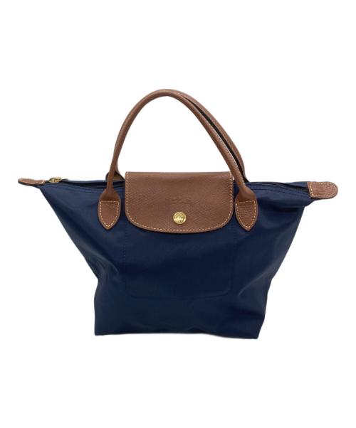 LONGCHAMP（ロンシャン）LONGCHAMP (ロンシャン) ハンドバッグ ネイビーの古着・服飾アイテム