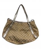 GUCCIグッチ）の古着「GGキャンバスハンドバッグ」｜ベージュ