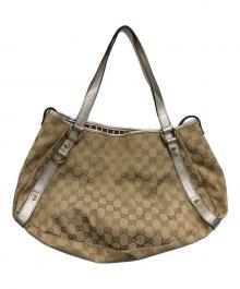 GUCCI（グッチ）の古着「GGキャンバスハンドバッグ」｜ベージュ