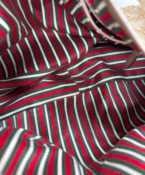 GUCCI（グッチ）GUCCI (グッチ) GGキャンバスハンドバッグ ベージュの古着・服飾アイテム