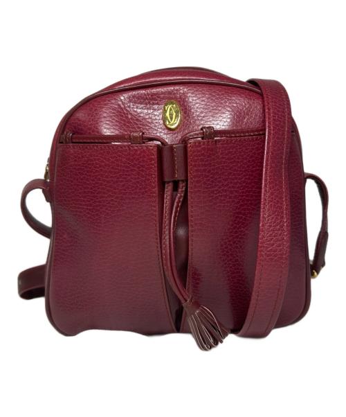 Cartier（カルティエ）Cartier (カルティエ) ショルダーバッグ レッドの古着・服飾アイテム