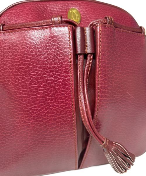 Cartier（カルティエ）Cartier (カルティエ) ショルダーバッグ レッドの古着・服飾アイテム