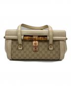 GUCCIグッチ）の古着「ハンドバッグ」｜ベージュ