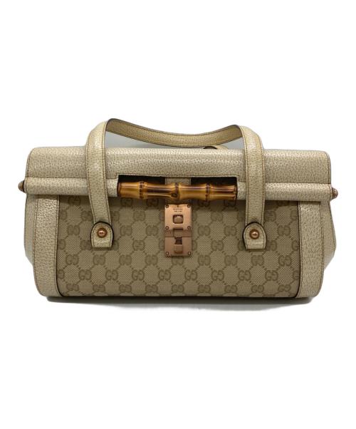 GUCCI（グッチ）GUCCI (グッチ) ハンドバッグ ベージュの古着・服飾アイテム