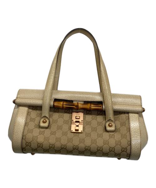GUCCI（グッチ）GUCCI (グッチ) ハンドバッグ ベージュの古着・服飾アイテム