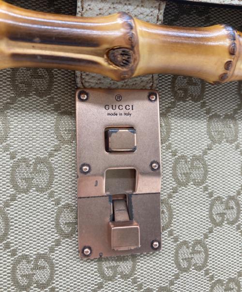 GUCCI（グッチ）GUCCI (グッチ) ハンドバッグ ベージュの古着・服飾アイテム