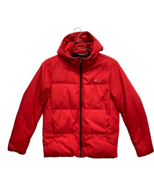 Calvin Klein（カルバンクライン）Calvin Klein (カルバンクライン) ダウンジャケット レッド サイズ:SIZE Lの古着・服飾アイテム