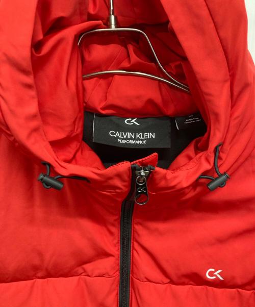 Calvin Klein（カルバンクライン）Calvin Klein (カルバンクライン) ダウンジャケット レッド サイズ:SIZE Lの古着・服飾アイテム