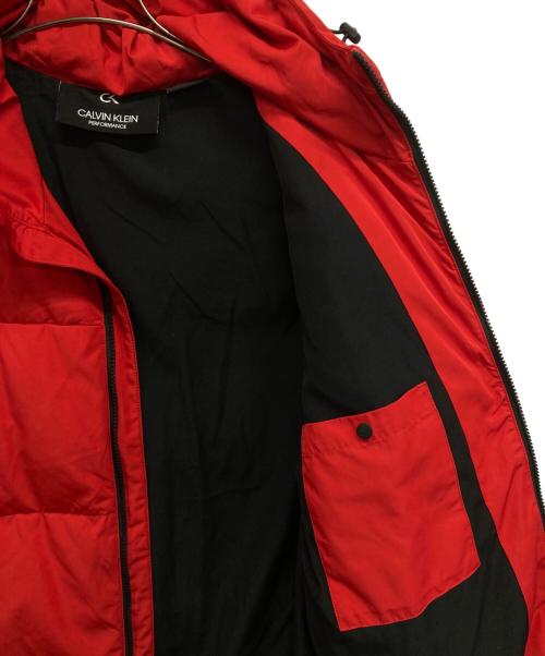 Calvin Klein（カルバンクライン）Calvin Klein (カルバンクライン) ダウンジャケット レッド サイズ:SIZE Lの古着・服飾アイテム