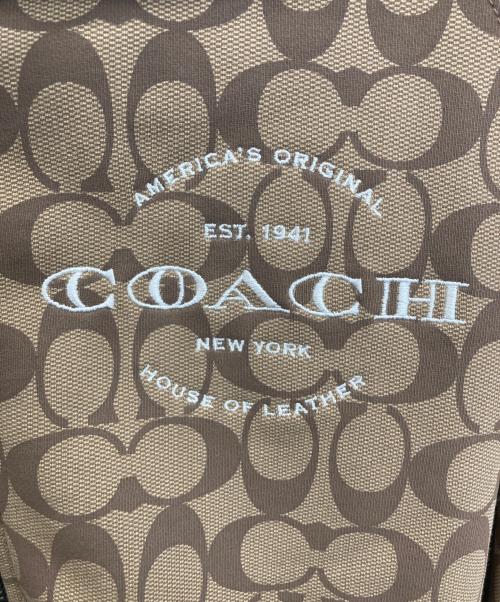 COACH（コーチ）COACH (コーチ) ジップパーカー ブラウン×ブラック サイズ:FREEの古着・服飾アイテム