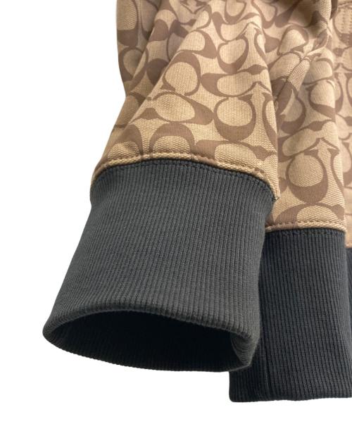 COACH（コーチ）COACH (コーチ) ジップパーカー ブラウン×ブラック サイズ:FREEの古着・服飾アイテム