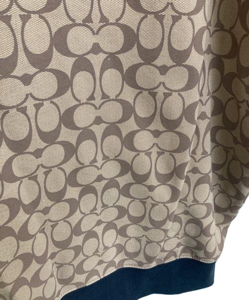 COACH（コーチ）COACH (コーチ) ジップパーカー ブラウン×ブラック サイズ:FREEの古着・服飾アイテム