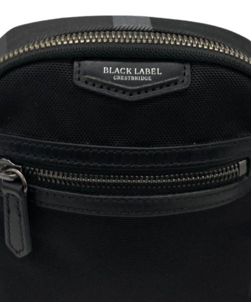 BLACK LABEL CRESTBRIDGE（ブラックレーベル クレストブリッジ）BLACK LABEL CRESTBRIDGE (ブラックレーベル クレストブリッジ) ショルダーバッグ ブラックの古着・服飾アイテム