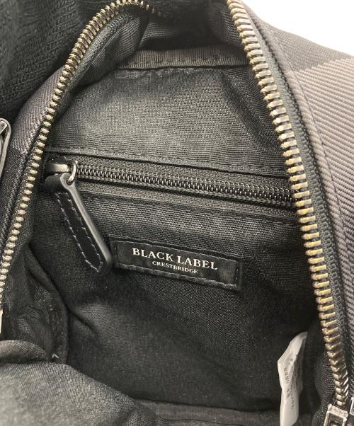 BLACK LABEL CRESTBRIDGE（ブラックレーベル クレストブリッジ）BLACK LABEL CRESTBRIDGE (ブラックレーベル クレストブリッジ) ショルダーバッグ ブラックの古着・服飾アイテム